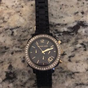 Michael Kors women’s watch with black band